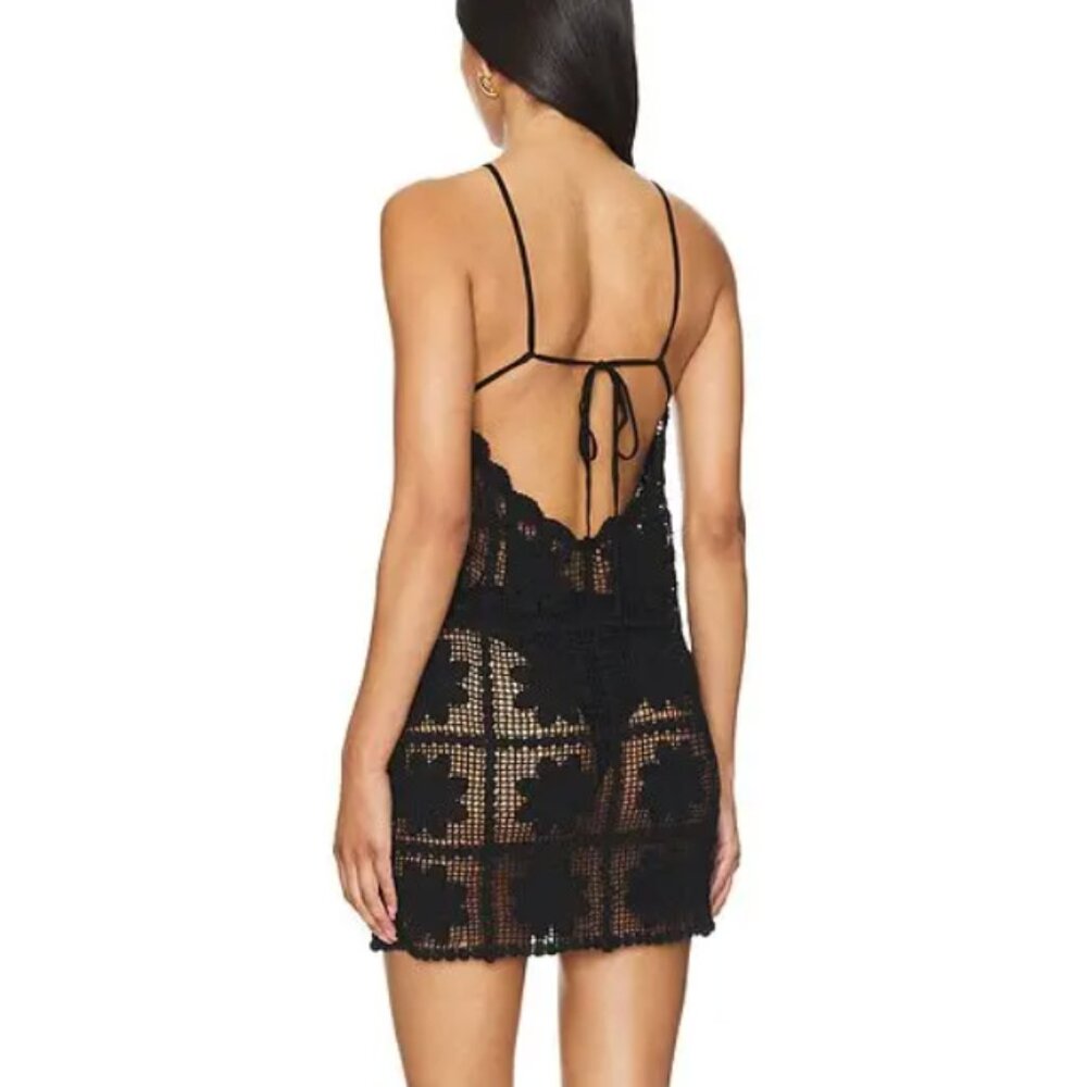 NWT Tularose Winslet Mini Dress (Black - Size M) - Picture 2 of 3